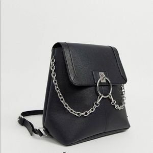 Backpack with chain detail